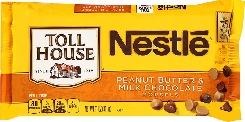 Peanut Butter & Milk Chocolate Morsel Cookies