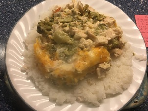 Chicken Broccoli Casserole served